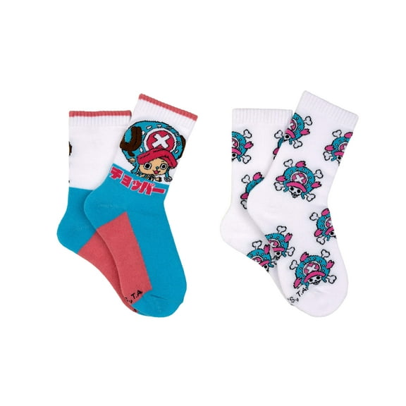 One Piece Kids Chopper 2 Pair Crew Socks