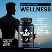 Nitrox Pro for Men Capsules – NitroxPro Vitamin Complex Pills Energy, 2 Pack, 120 Capsules