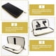 thumbnail image 4 of Bolsa de almacenamiento de tijeras de salón, bolsa de tijeras de cuero negro con cremallera - Bolsa de funda para herramientas de salón para peluqueros estilistas (capacidad para 4 tijeras), 4 of 5