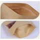 thumbnail image 3 of Reusable Stand Up Pouches Waterproof Brown Kraft Paper Food Storage Bags, 3 of 5