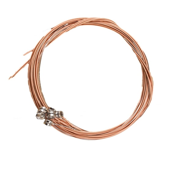Necvior 6 Pcs Classical Stainless Steel Wire Guitar Strings 1st-6th String Guitar Strings for Acoustic Folk Guitar Accessories