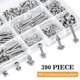 thumbnail image 4 of Kit de tornillos de cabeza hueca hexagonal M4 de 390 piezas, acero inoxidable 304, 4 of 5