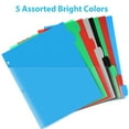 RYWESNIY 8 Tab Plastic Dividers with Pockets, 2 Pocket Dividers for 3
