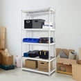 thumbnail image 4 of Juggernaut Storage 60"W x 24"D x 72"H 5-Shelf Steel Shelving, White, 4 of 4