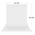thumbnail image 2 of Labymos Andoer 3 * 3 meter/ 10 * 10 feet Photography Background Screen Photography Backdrops Photo Studio Props Durable Washable Polyester-cotton Material with 3 Backdrop Clamps, 2 of 7
