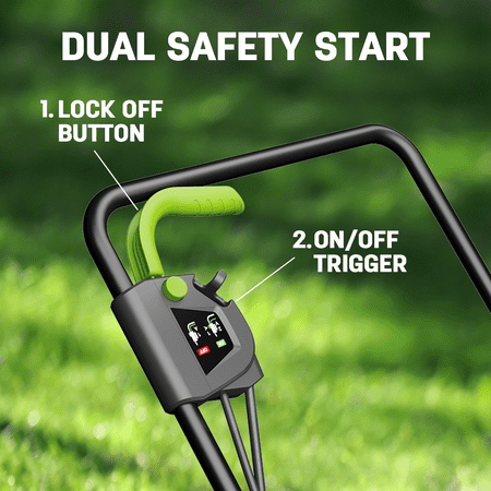 Steelite 13 Inch 11-Amp Corded Electric Lawn Mower, Corded Push Lawn Mower with 5-Position Cutting Height Adjustment,8-Gallon Collection Bag,Lightweight Grass Cutter Machine for Lawn Care