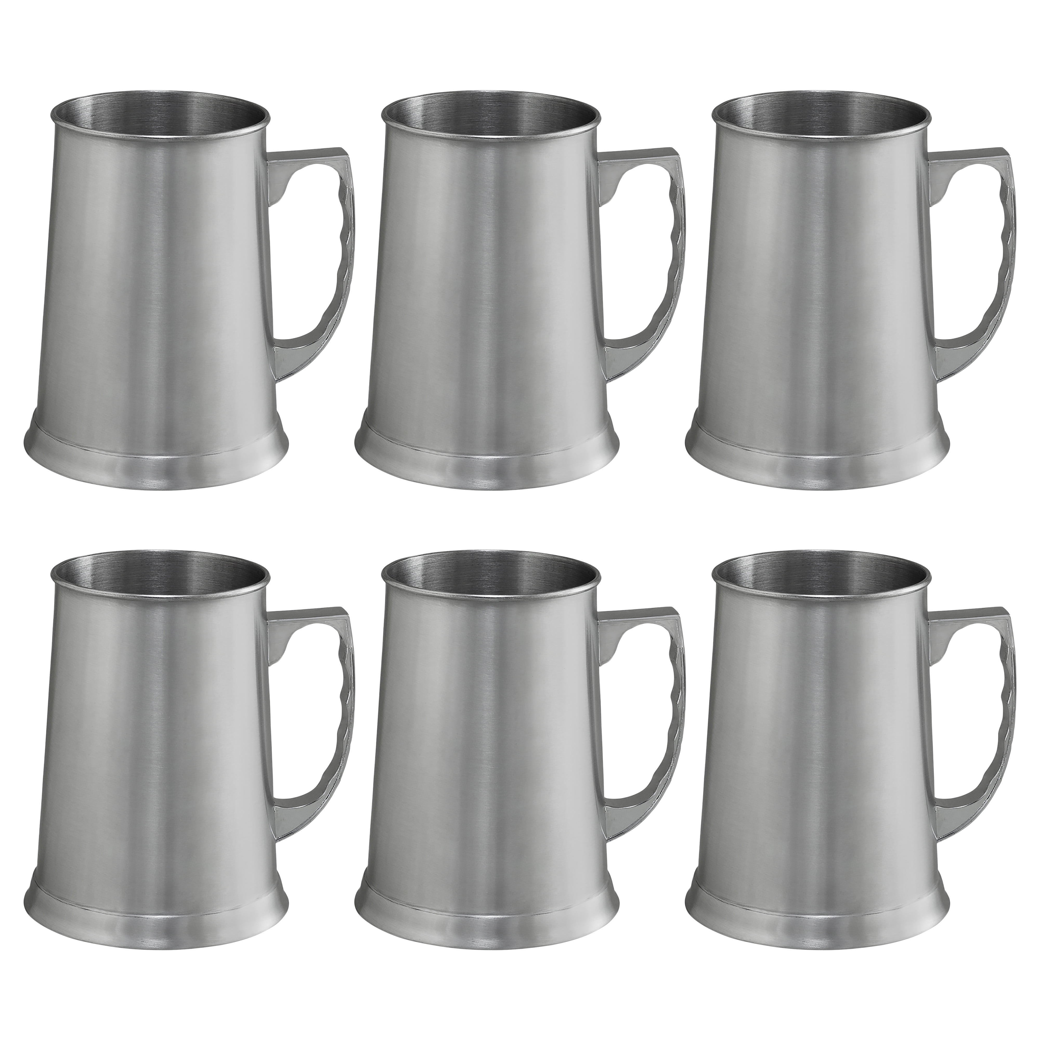 Stainless Steel Beer Stein Mug 13.5 oz. Set of 10, Bulk Pack Great