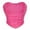 Hot Pink, variant on Wdgfv Women Black Corset Tops Satin Summer Going Out Strapless Bustier Crop Top for Party,Gothic,Halloween Black XL