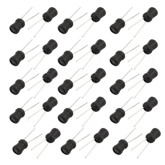30Pcs Radial Type Inductor Through Hole Mount Electronic 100mH 104K