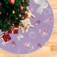 thumbnail image 5 of FMSHPON EggsFlowers Xmas Christmas Tree Skirt Stand Mat for Holiday Party Decoration Indoor Outdoor 48 inches, 5 of 6