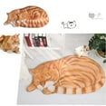 thumbnail image 4 of 1 pcs Cute Cat Shape Entrance Carpet Soft Dust Removal Polyester Thicken Anti-Slip Door Carpet Doormat Footpad Kitten Door Mat S 3, 4 of 8