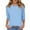 Light Blue, variant on Fashion Fall Saving Woman's Blouse Women's Shirts Fall Women 3/4 Sleeve Tops Loose Fit Women's Blouses my reorder list