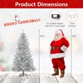 thumbnail image 3 of Gymax 6 FT Snow-flocked Artificial Christmas Tree w/51 Sphere Lights 250 LED Lights, 3 of 10