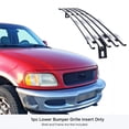 thumbnail image 3 of APS Compatible with Ford Expedition & F-150 4WD 1997-1998 Lower Bumper Chrome Billet Front Grill Grille Insert F85038A, 3 of 7