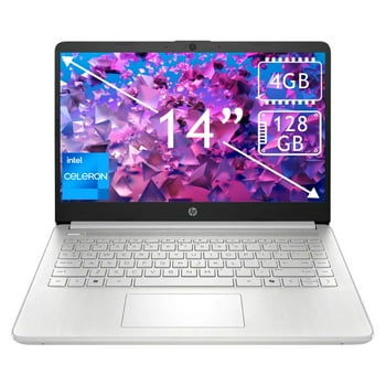 Laptop Hp 14" dq6011dx Celeron 4GB 128GB Plata