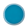 thumbnail image 4 of Riley Outdoor 12" Round Lace Cut Iron Side Table, Blue, 4 of 7