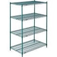 thumbnail image 4 of Nexel Wire Shelving, Green Epoxy, 72"W X 18"D X 86"H, 4 of 4