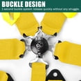 thumbnail image 3 of Arnés de seguridad BESTZHEYU 5-Point Racing Yellow Poliéster, 3 of 7