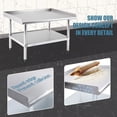 thumbnail image 2 of Shininglove 28x36inch Stainless Steel Equipment Grill Stand with Undershelf for Restaurant, 2 of 7