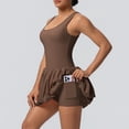 thumbnail image 4 of AEXTO Robe de Tennis avec Short Intégré et Soutien-Gorge Robe Athlétique pour Femmes Été Golf Active Robe d'Entraînement, 4 of 15