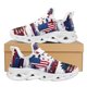 thumbnail image 1 of Zapatillas de malla para correr de nuevo estilo para mujeres y hombres, diseño del Día de la Independencia de Estados Unidos, ligeras e informales, con la bandera de EE. UU., 1 of 6