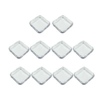 10 Pieces Press on Nail Storage Box Acrylic Nail Storage Container Mini Artificial Nail Display Case False Nail Packaging Box for Nail Salon Clear