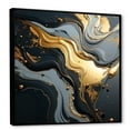 thumbnail image 2 of Designart "Fusion of Gold and Grey Volcano I" Abstract Framed Wall Art - Gold Abstract Marble Bedroom Framed Canvas Wall Art, 2 of 6