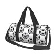 thumbnail image 1 of Balery Happy Soccer Bolsa de Gimnasio para Mujeres y Hombres, Bolsa de Viaje Impermeable, Bolsa de Fin de Semana con Compartimento para Zapatos y Bolsillo Húmedo, 1 of 6