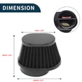 thumbnail image 4 of Unique Bargains Engine Air Filter 60mm High Flow Trapezoid Clamp-On Cold Air Intake Filter Closed-Top Cool Air Filter Cleaner with 1 Clamp Black for Car, 4 of 6