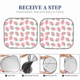 thumbnail image 6 of Xecao Strawberry for Foldable Car Sun Shades (2-Pack) offer sun protection with an easy-fold design for convenient windshield shading., 6 of 7