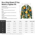 thumbnail image 6 of Goofa Fresh Orange Printed Women's UPF 50+ Sun Protection Hoodie Jacket Lightweight Long Sleeve Sun Shirt for Women with Pocket Hiking Outdoor-, 6 of 9