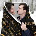 thumbnail image 5 of Happy Anniversary Blanket Gifts 50"X60", Anniversary Romantic Gifts for Him/Her, Gifts for Wife/Husband/Boyfriend/Girlfriend Anniversary, Anniversary Wedding Gifts for Women/Men, 5 of 5