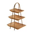 thumbnail image 4 of Multifunctional Fruit Plate Cosmetic Rack Fruit Rack Storage Tray Makeup Organizer Shelf, Decor for Celebration Party Bathroom Cakes Fruits 3 Tier, 4 of 7