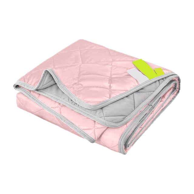 Btomtd Cool Feeling Silk Fiber Summer Comforter Summer Cooler Gift Comforter Conditioner Comforter Solid Color, Pink