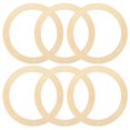 thumbnail image 1 of 6pcs Wood Wreath Ring Wood Wreath for Craft Wreath Form Rack Wood Made Wreath Frame, 1 of 8
