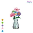 thumbnail image 1 of 5 Random Set Building Blocks Flowers  Artificial Flower Bouquet for Flower Lovers  Gift for Birthday Valentine Mather (No Vase), 1 of 8