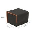 thumbnail image 4 of Caja para baraja de cartas coleccionables, caja para naipes, contenedor, protector de exhibición, coleccionable Rejilla Negro Naranja, 4 of 9