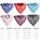 thumbnail image 3 of Collar de toalla de saliva ajustable para mascotas, babero para perros y gatos con patrón étnico azul XL, 3 of 3