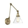 thumbnail image 5 of Drake 1-Light Adjustable Wall Sconce in Warm Brass, 5 of 6