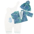 thumbnail image 3 of Doll Clothes Jumpsuit Top Hat Outfits Costume for 14-16-18 inch Reborn Baby Doll Boys', Blue, 3 of 7