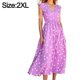 thumbnail image 2 of Vestido de verano para mujer, vestido holgado con cuello en V, vestido con estampado de lunares, vestido de manga corta, 2 of 5
