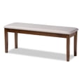 thumbnail image 4 of Baxton Studio Minette Modern and Contemporary Grey Fabric Upholstered and Walnut Brown Finished Wood 6-Piece Dining Set, 4 of 10