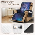 thumbnail image 3 of Yuyamidu Galaxy Wolf Recliner Chair Covers Washable Recliner Chair Slipcover with Elastic Straps Non Slip Stretch Reclining Cover with Pockets Gift for Friends, 3 of 7