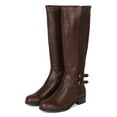 thumbnail image 5 of City Classified Tycoon-H New Womens Chelsea Knee High Buckle Riding Boot, 5 of 5