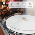 thumbnail image 3 of Tapete Acrílico Transparente Antiestático Reductor de Ruido para Reproductores de Discos de Vinilo d, 3 of 6