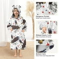 thumbnail image 4 of joogoo Wearable Blanket Hoodie for Eagles Stars Flannel Sherpa Pocket 3-14 YR S, 4 of 7