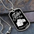 thumbnail image 2 of Father and Son Necklace - Graphic Military Dog Tag Necklace (Optional Personalized Engraving), 2 of 5