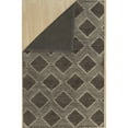 thumbnail image 3 of EORC Charcoal Hand-Tufted Wool Contemporary Spring Rug, 5' x 8', 3 of 4