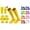 Yellow, variant on VOUZZA Kids Soccer Socks Striped Knee High Tube Socks Football Athletic Uniform Sports Socks For Boys Girls Stretchy Hosiery Pack