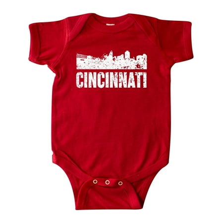 

Inktastic Cincinatti Skyline Grunge Gift Baby Boy or Baby Girl Bodysuit